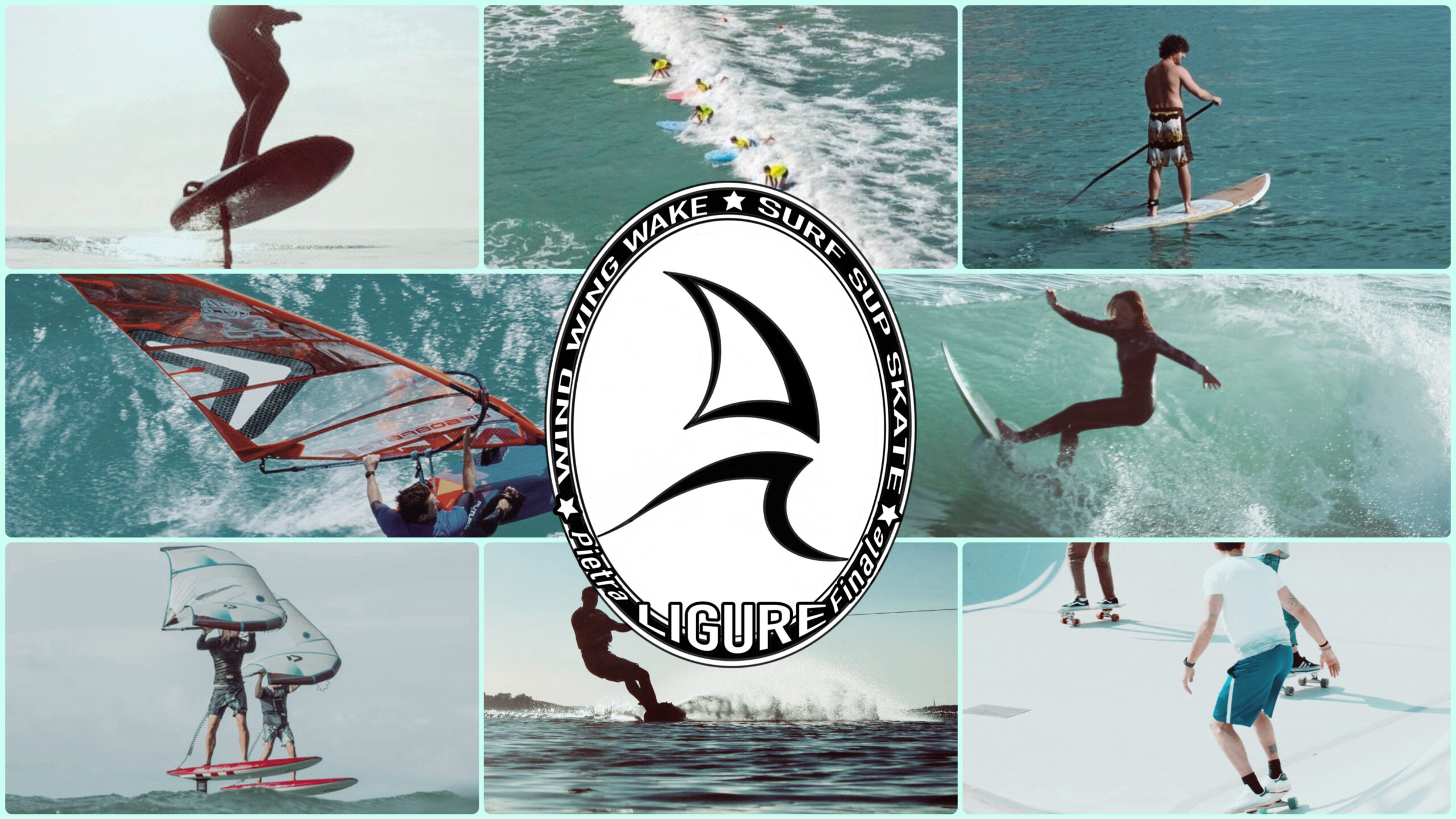 Sport acquatici da tavola: Surf Wakeboard Sup Surfskate E-foil Wingfoil Wingsurf